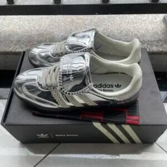 Wales Bonner x Samba 'Silver Metallic Gum' 2023 Sneakers Women - Picture 3 of 5